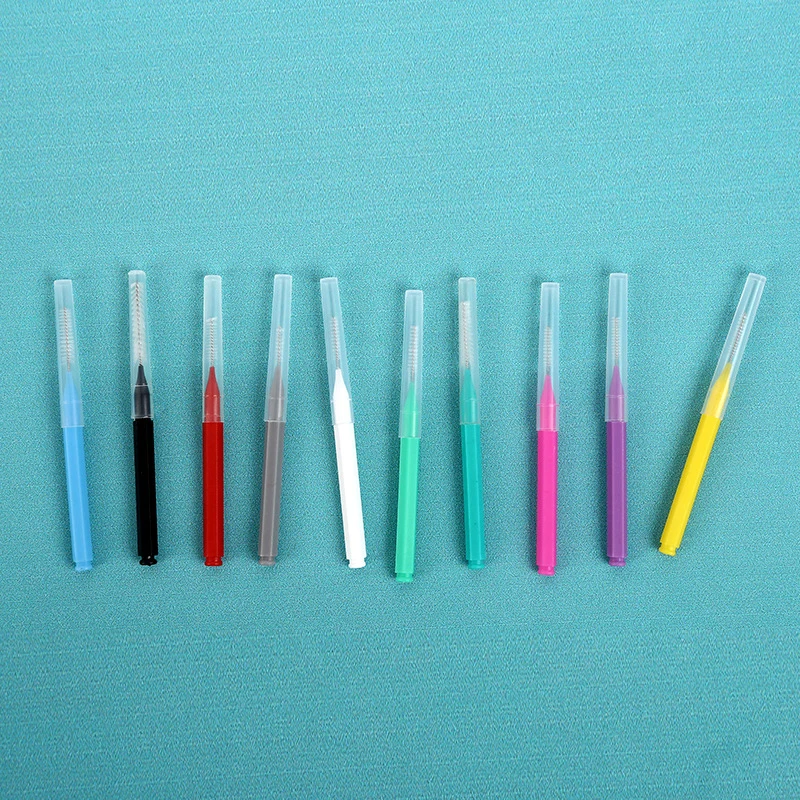 10Pcs Bendable Micro Brushes Disposable Microbrush Applicators Eyelash Extensions Eyelash Glue Cleaning Brush for Eyelash