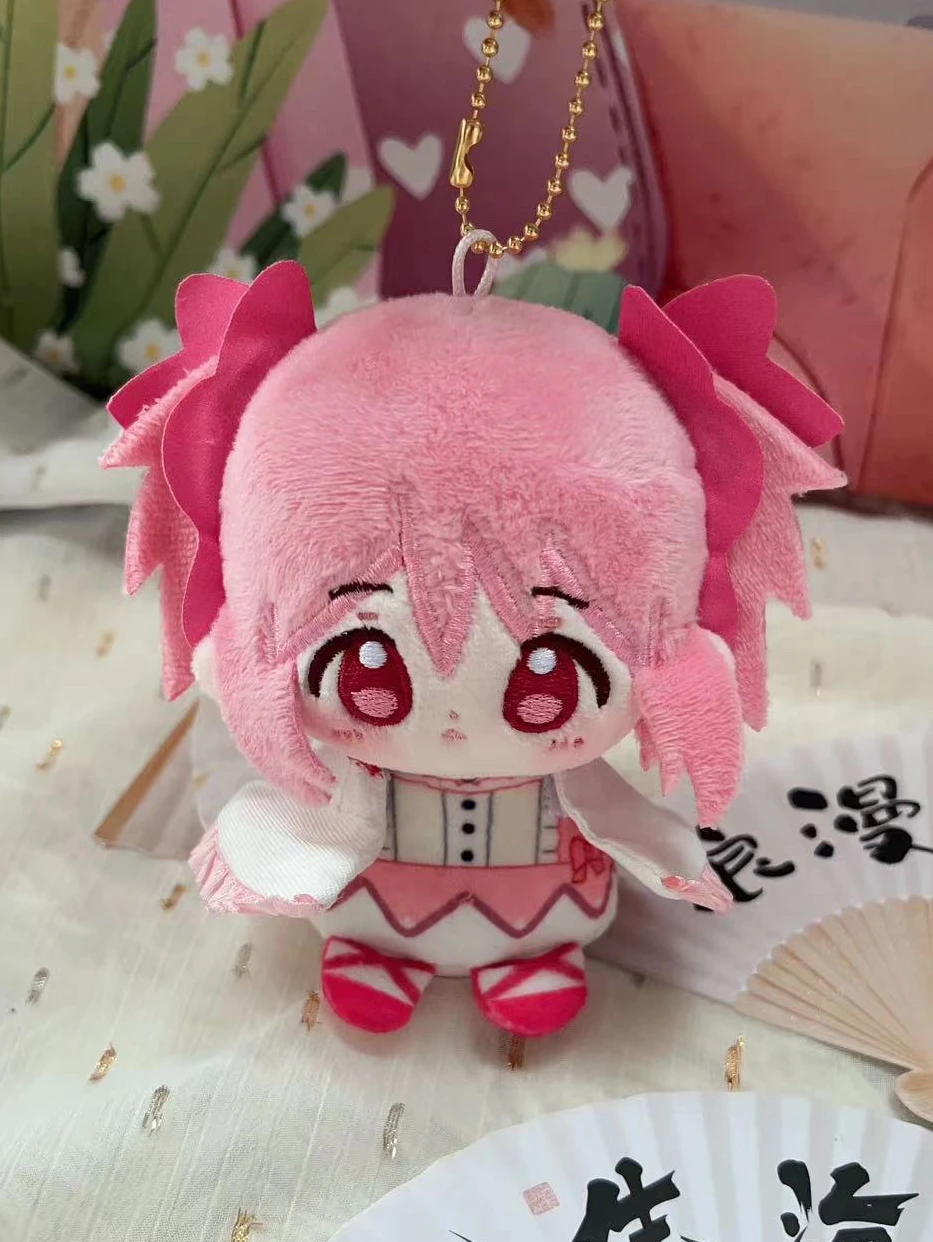 Magica Akemi Tomoe Kyouko Mami Sayaka Stuffed 12cm Anime Figure Plushie Plush Cotton Clothes Doll Keychain Bag Toy For Kids Gift