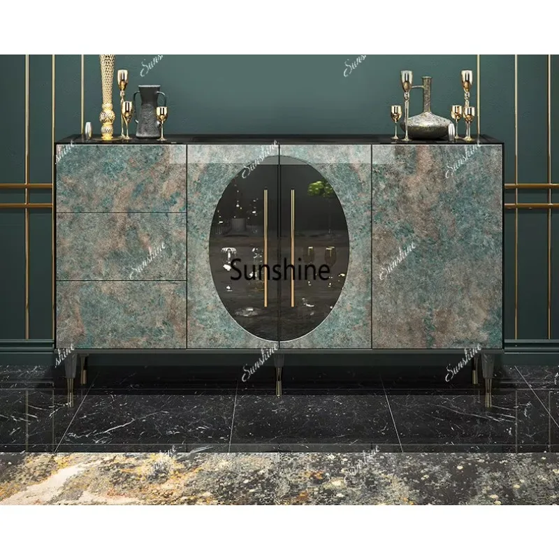 

Y.Italian light luxury, dining side cabinet, living room against the wall entrance, modern high-end household, customized
