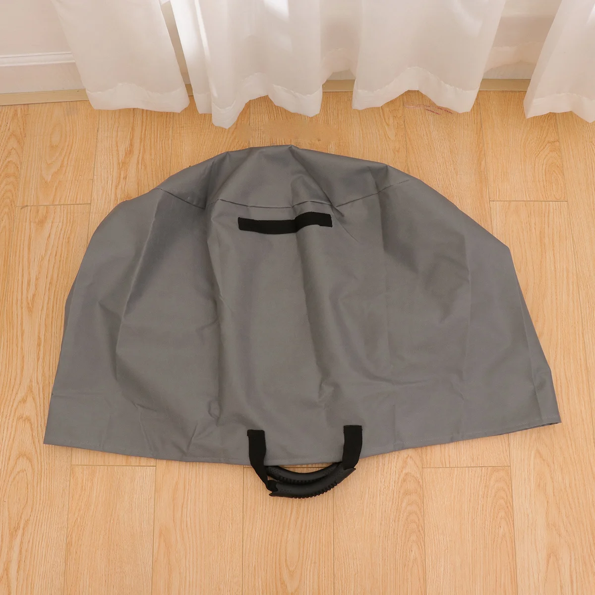 ถุงเก็บขยะในสวน ผ้าอ็อกซ์ฟอร์ด ถุงเก็บใบไม้แบบใช้ซ้ำได้ สำหรับสนามหญ้า กิจกรรมกลางแจ้ง แคมป์ปิ้ง เก็บเกี่ยวผลไม้ ผัก จัดเก็บ สีเทา