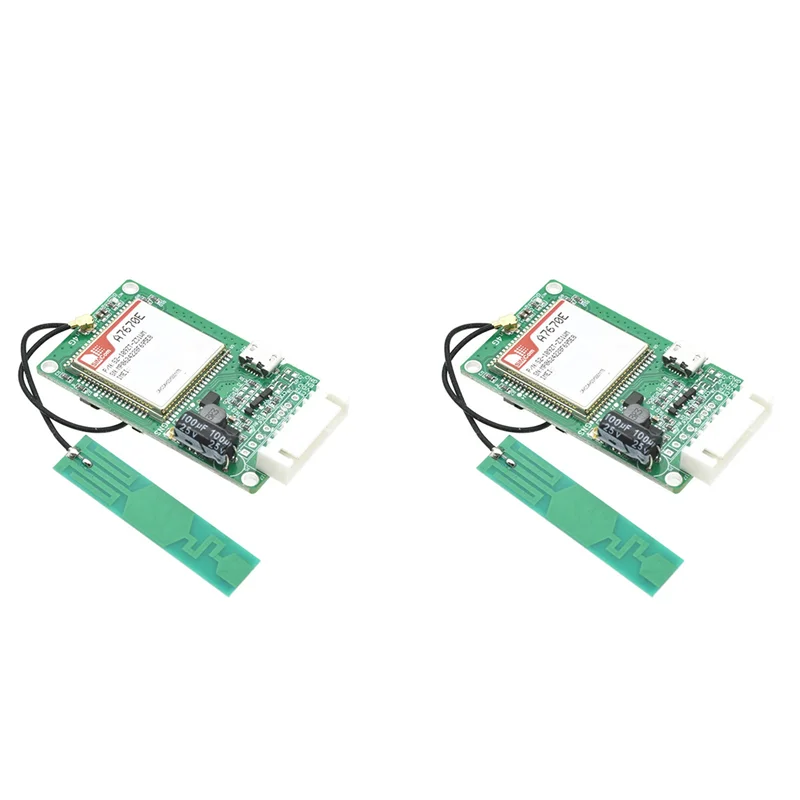 【USB-C Cable】2X A7670E SIMCOM 4G LTE Cat1 Module Core Board With SIM Card Slot TTL UART 2G LTE-FDD B1/B3/B5/B7/B8/B20 GSM 900/18