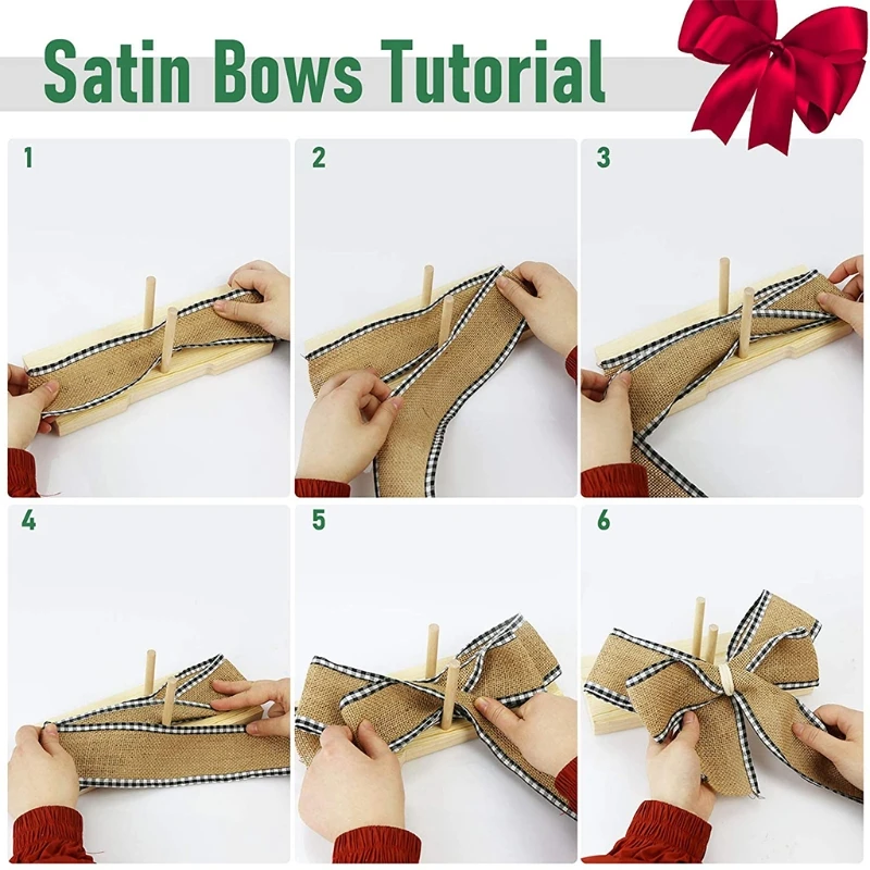 New Bow Making Tool for Ribbon Crafts DIY Decoration for Christmas Valentine's Day Easter Holiday Bow Wreaths Bow Maker