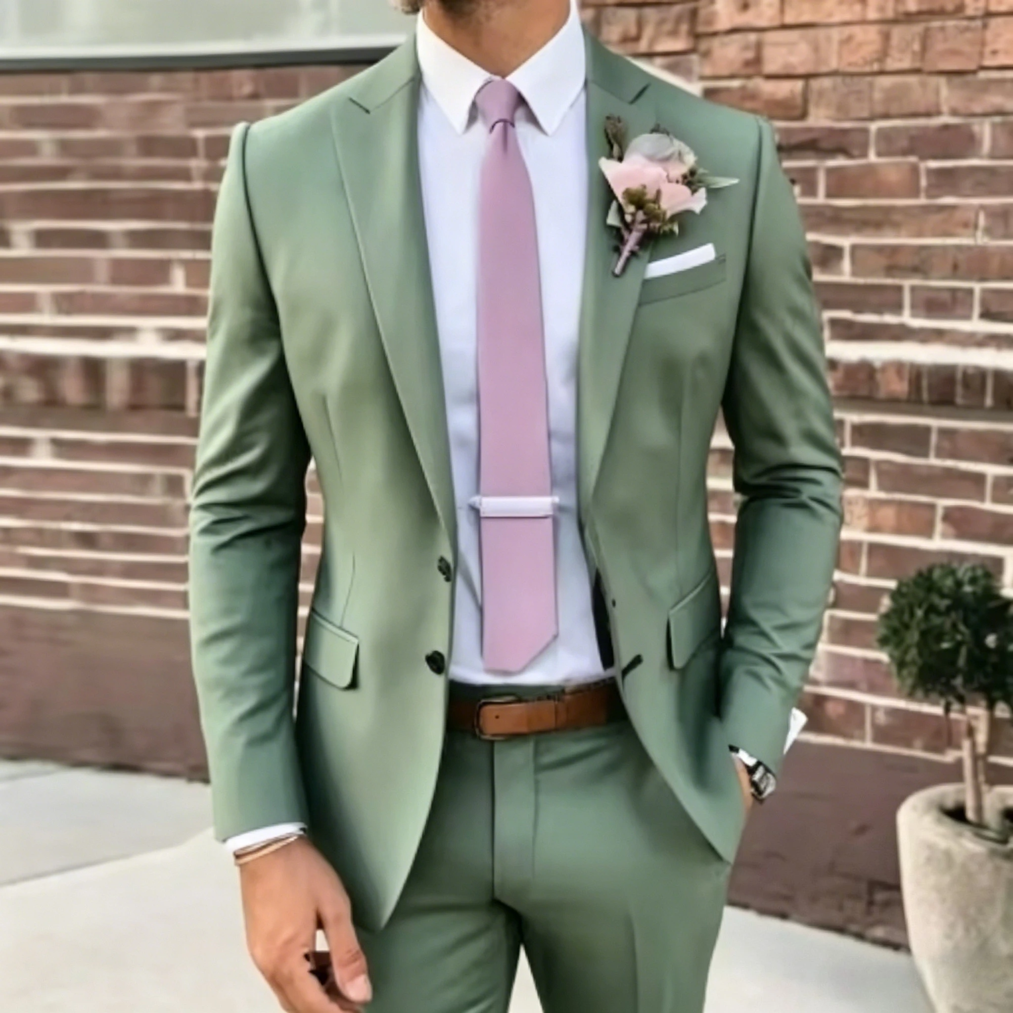 

Новый мятный мужской костюм для торжественных мероприятий: свадьбы, выпускного, деловых встреч. Комплект из 2 предметов: пиджак и брюки.