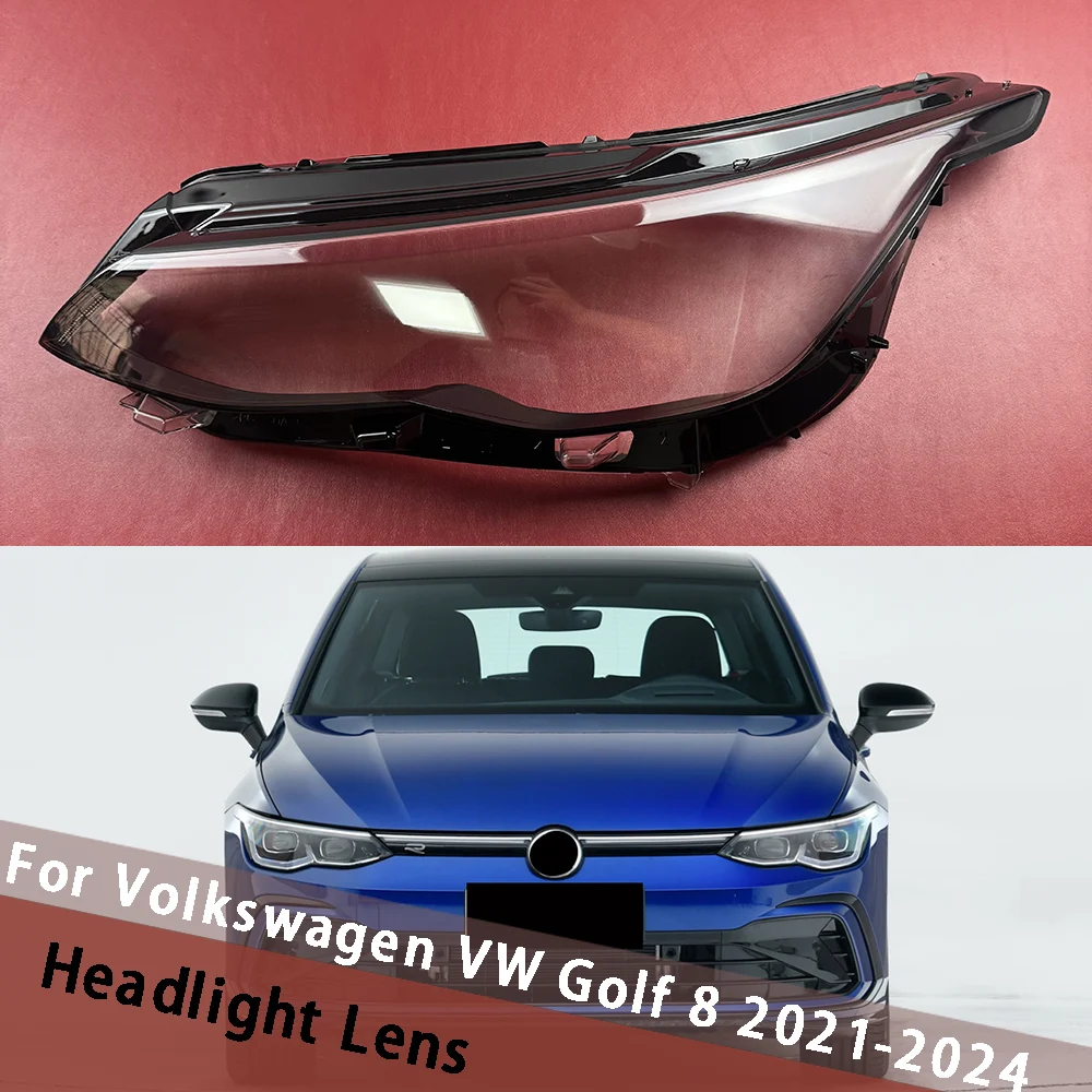 

For Volkswagen VW Golf 8 2021-2024 (High) Car Headlamp Housing Cover Headlight Lens Lamp Shell Replace Original Lampshade