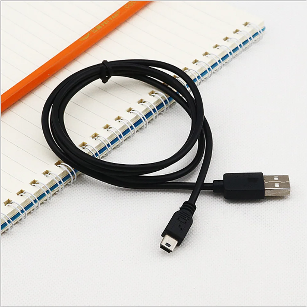 2M USB 2.0 5Pin Mini USB to USB A Fast Data Charger Power V3 Cables For PS3 Car DVR GPS TV HDD Mobile Hard Disk Drive box