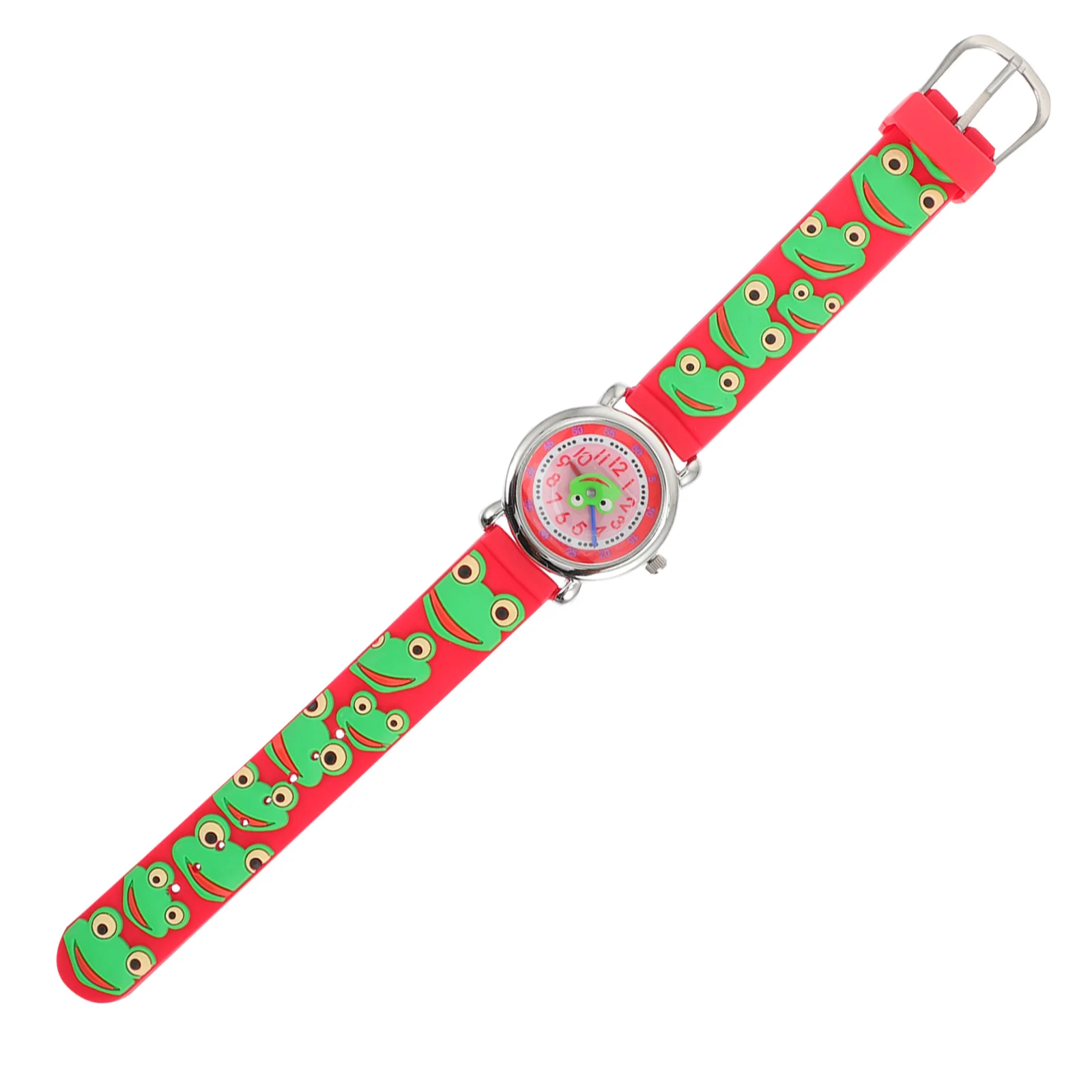 1 Uds. Reloj de pulsera de silicona 3D de dibujos animados, artesanía fina, cómodo reloj para exteriores