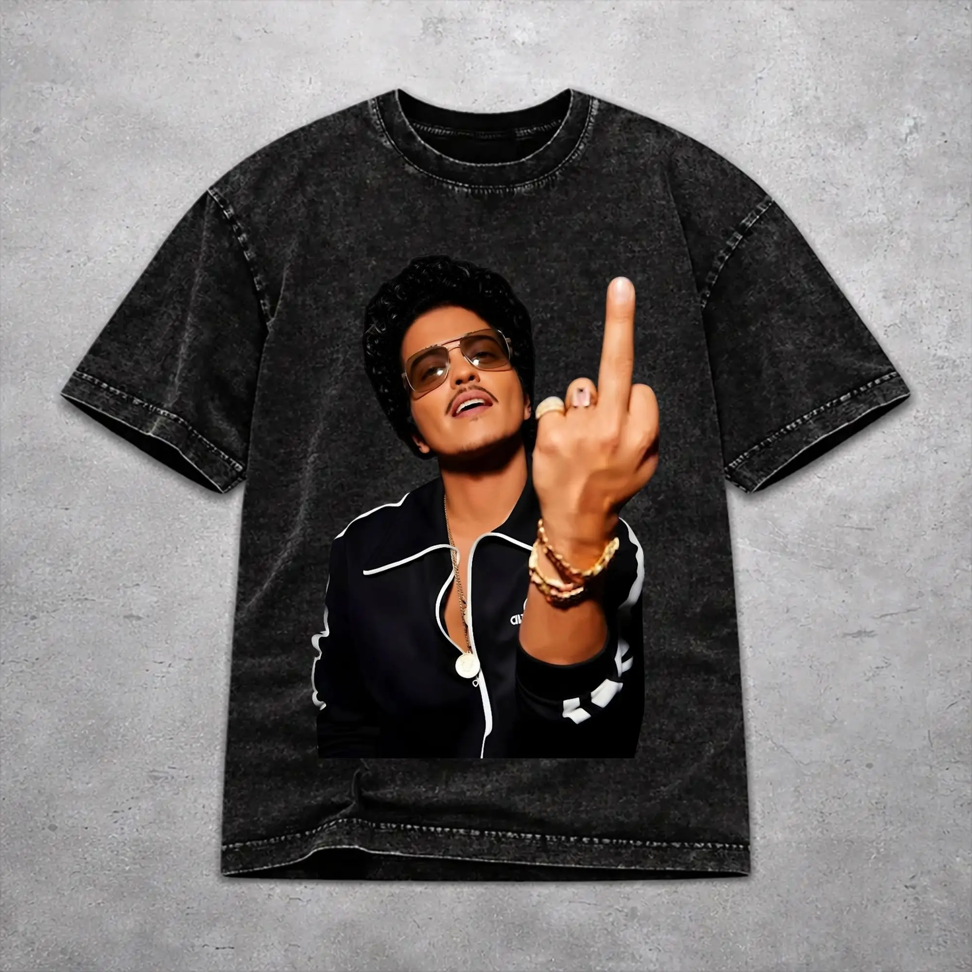 Hip Hop Bruno Mars Romantic Tour 2026 Apparel T-Shirts for Men Women  Cotton Washed Tee Shirts Clothing