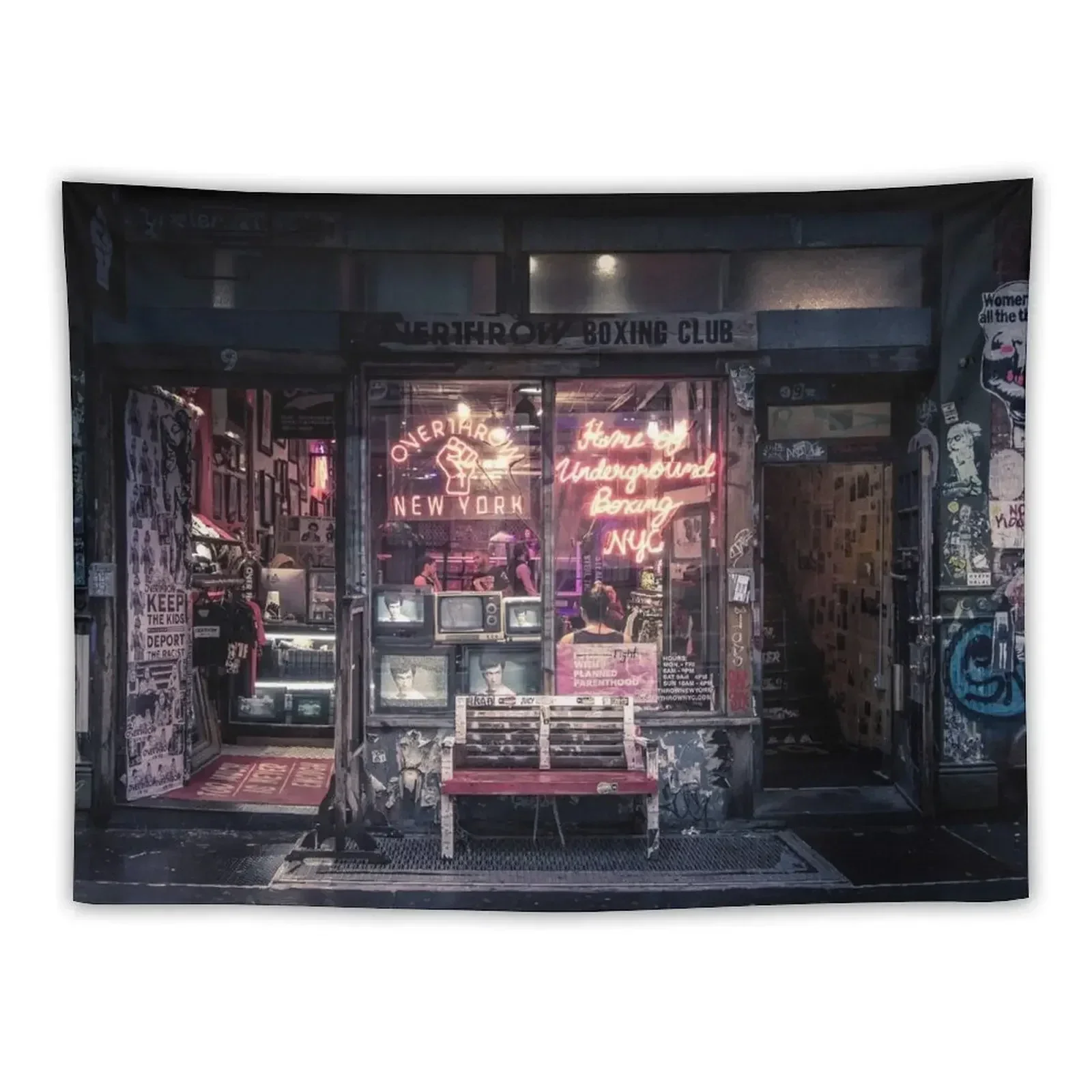 

Underground Boxing Club NYC Tapestry Wall Deco Living Room Decoration Tapestry