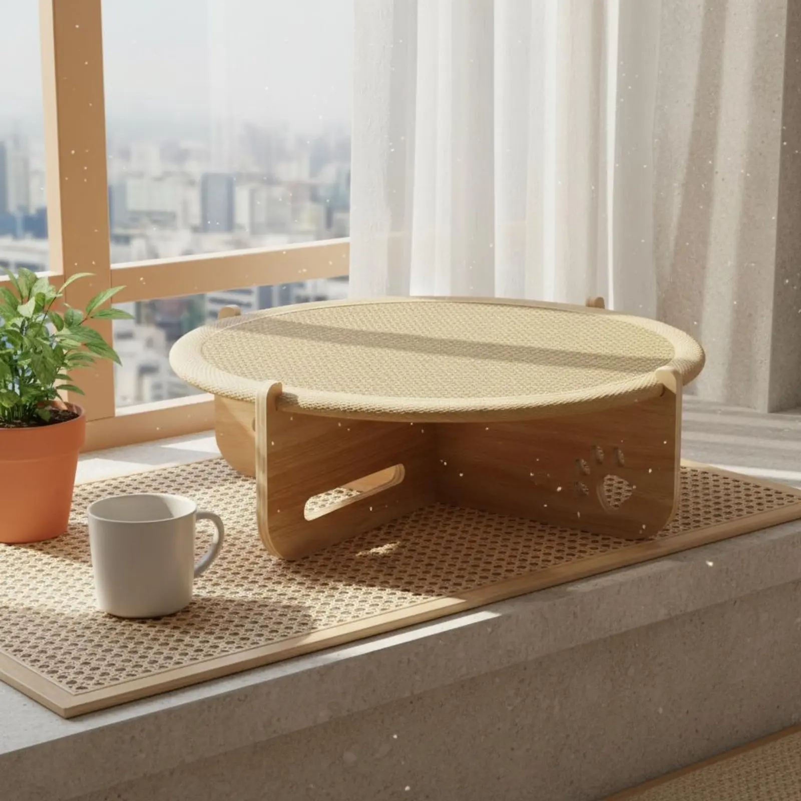 2-in-1 Cat Scratcher & Cooling Bed 3