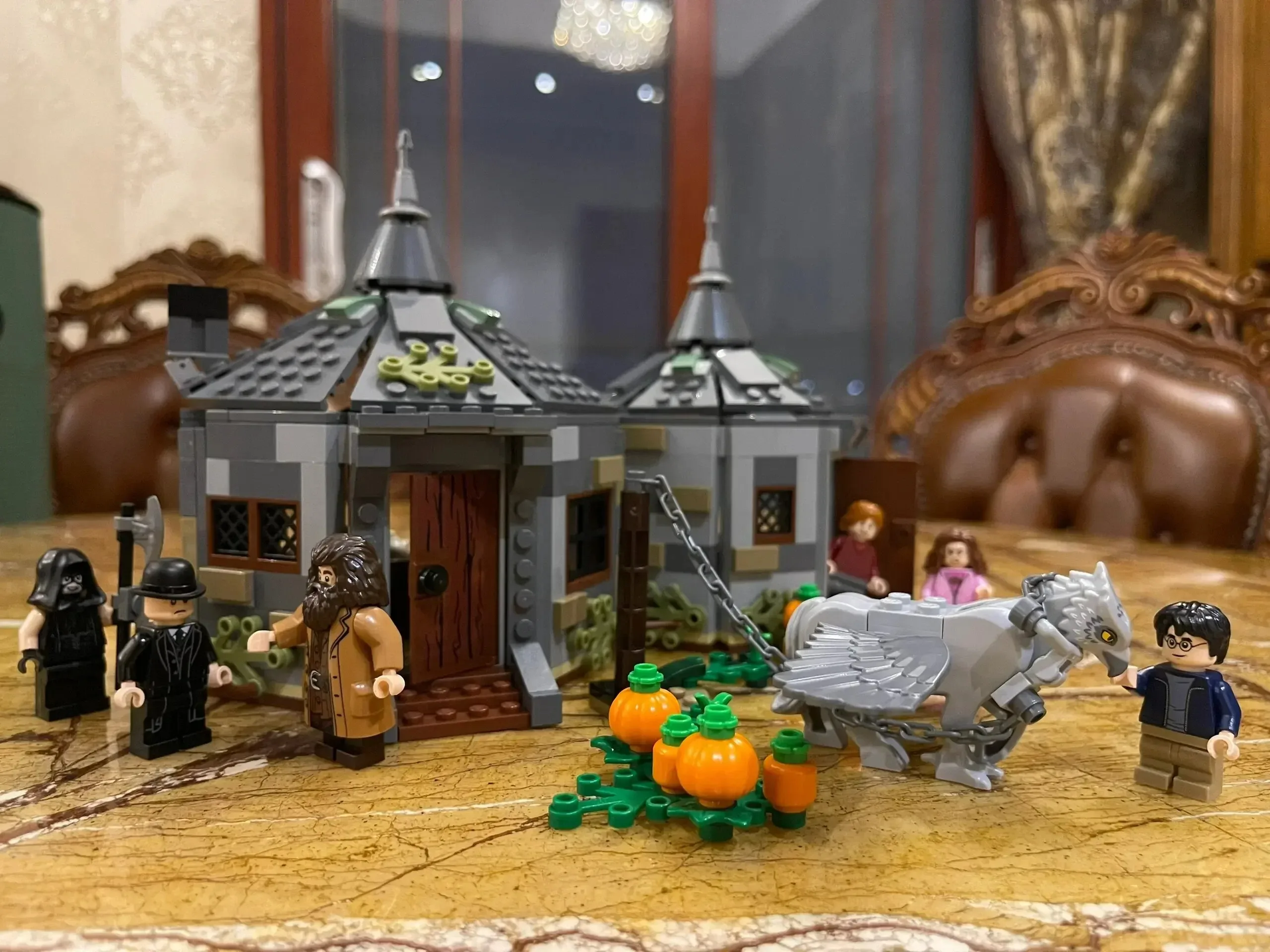 In Stock Movie Magic World Hut Buckbeak Rescue House Legoing 75947 Building Bricks Block Educational Toy Gift for Kids Children