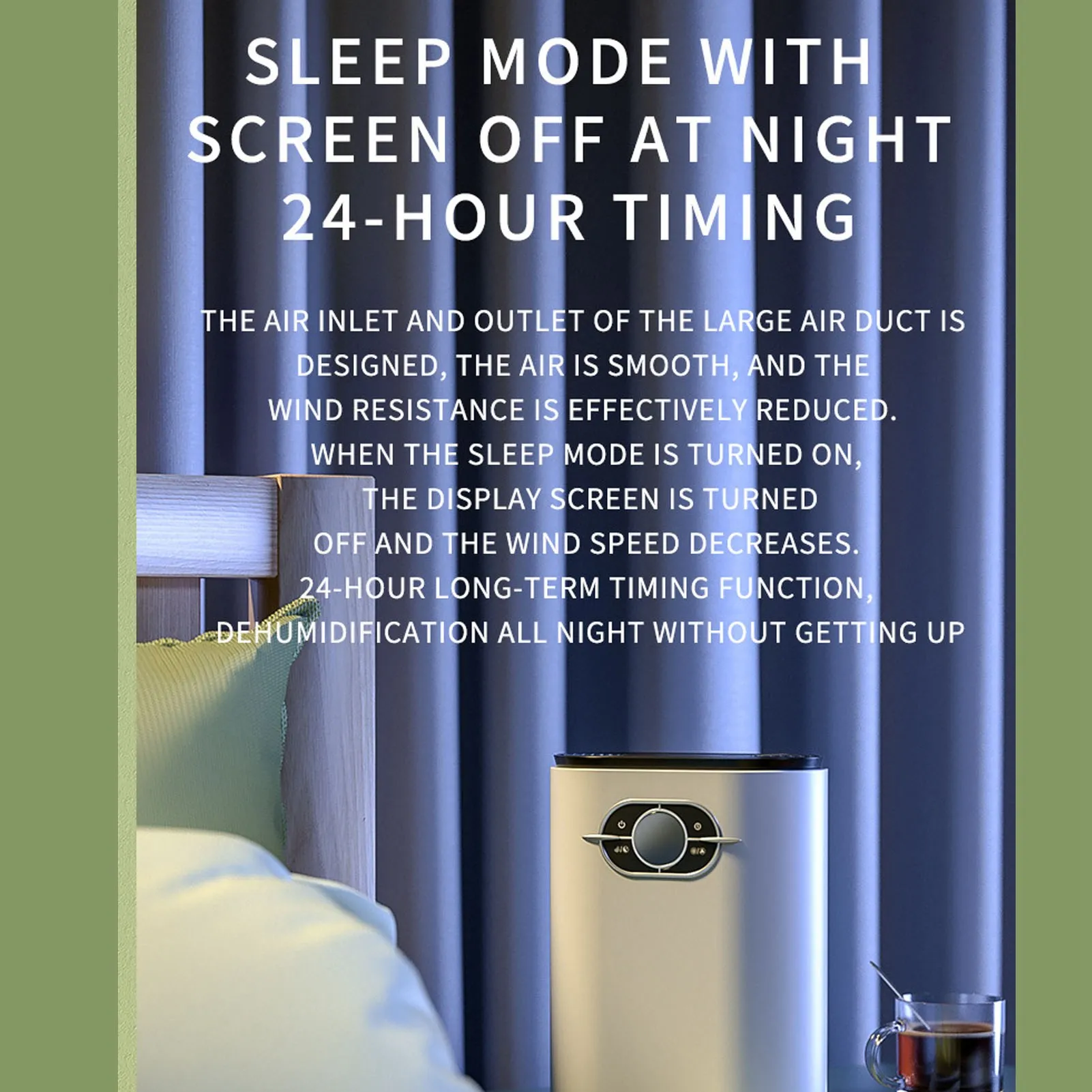 Small Quiet Dehumidifier, Sleep Mode Quiet 100-240V Efficient Basement Dehumidifier ABS 1.2L with Drain Hose for Bedroom