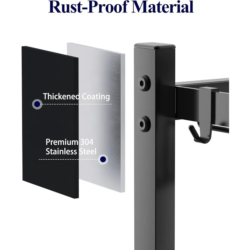 Over The Sink Dish Drying Rack - 30.0" to 33.9"x21.5", Adjustable Sink Drying Rack for Kitchen Sink with Large Capacity, 2-Tier