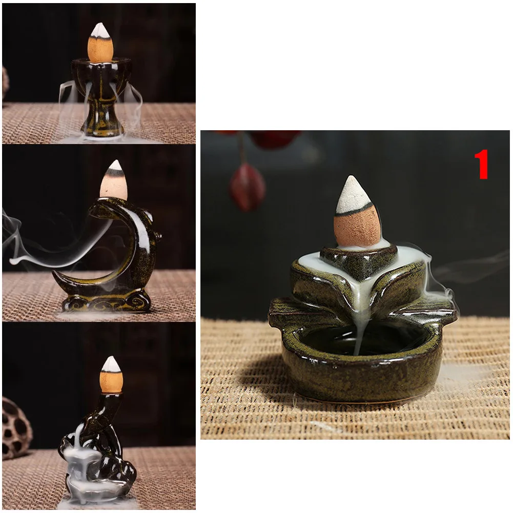 Waterfall Backflow Incense Burner Incense Fountain Incense For Home Decor Office Yoga Sauna SPA Without Incense Home ornament