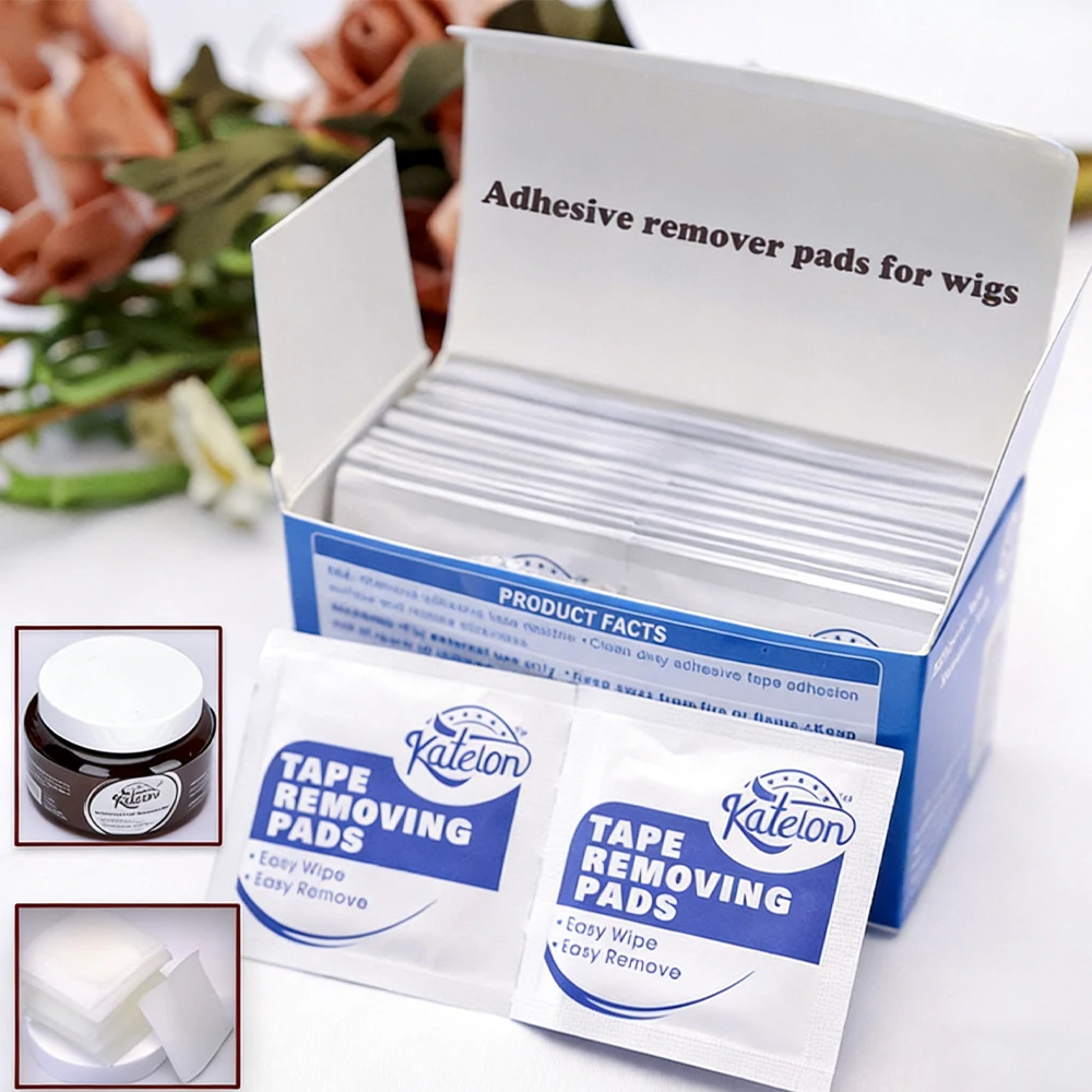 

80 шт./упак. Салфетки для удаления клея и лент с париков, очищающие салфетки для удаления клея с париков и систем для восстановления волос