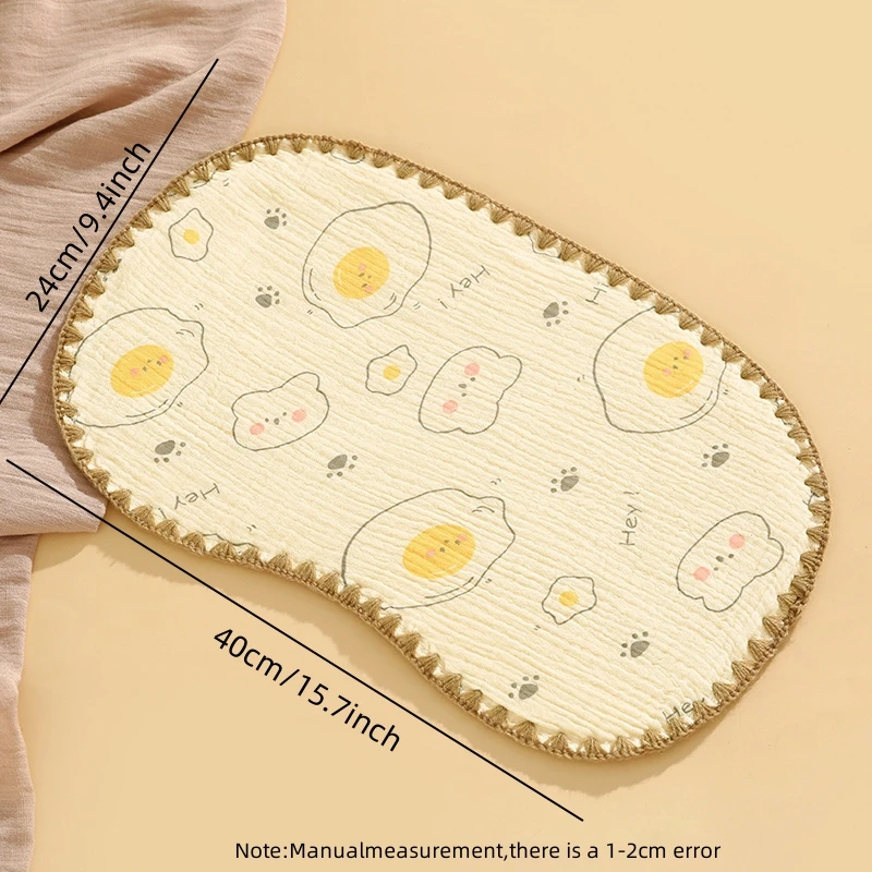 Newborn Baby 10-layer Cotton Gauze Flat Pillow Newborn Pillow Towel Baby Cloud Pillow Anti-vomiting Pillow
