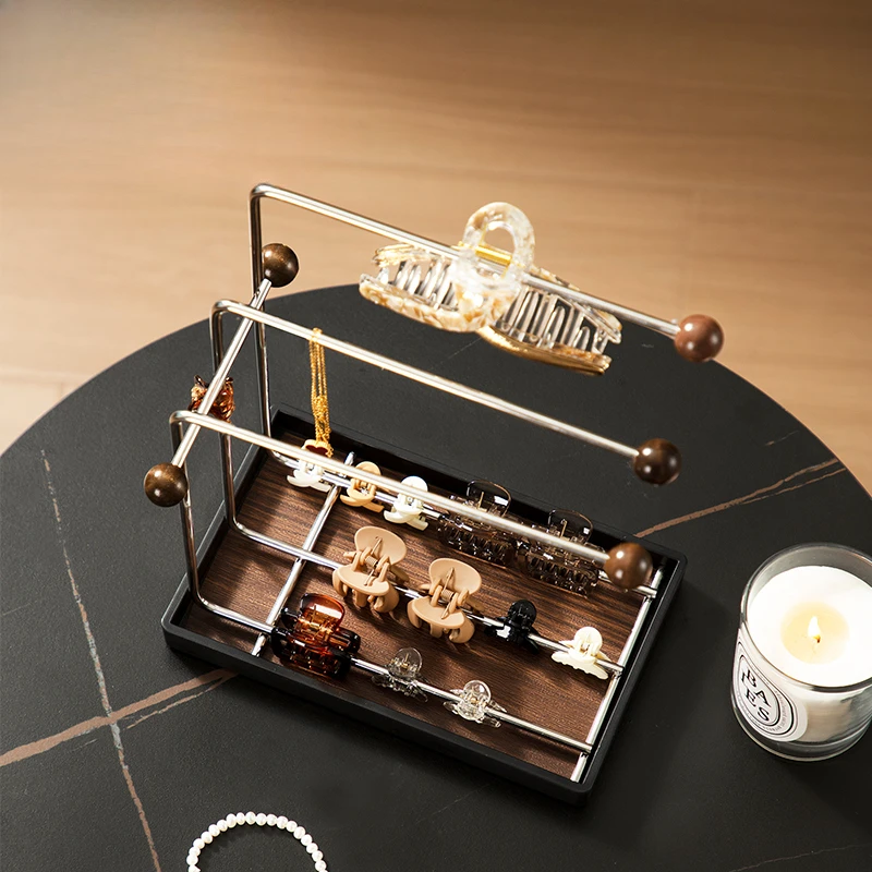 

High-end exquisite hairpin rubber band storage box large capacity display rack