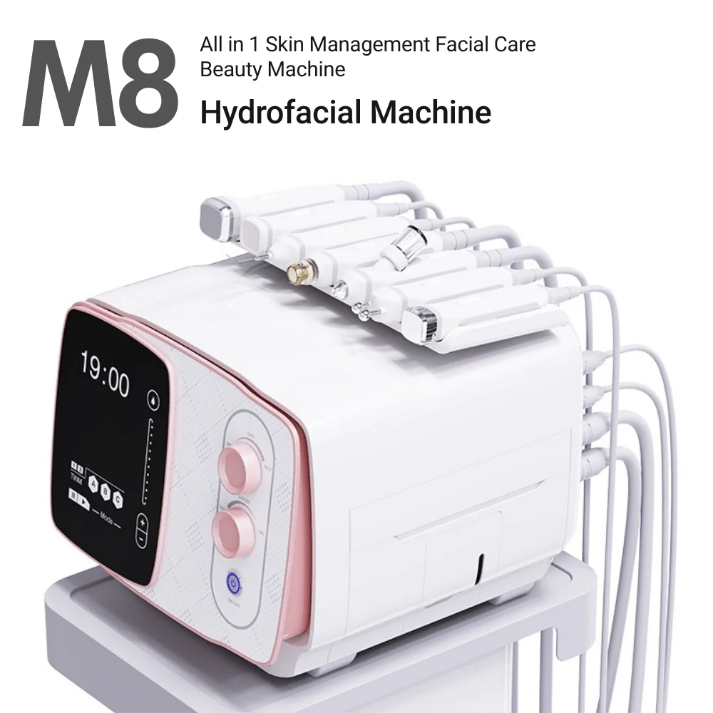 Appareil à bulles d'oxygène pour le visage, hydrofacial pour la dermabrasion, le peeling, le nettoyage et la revitalisation de la peau