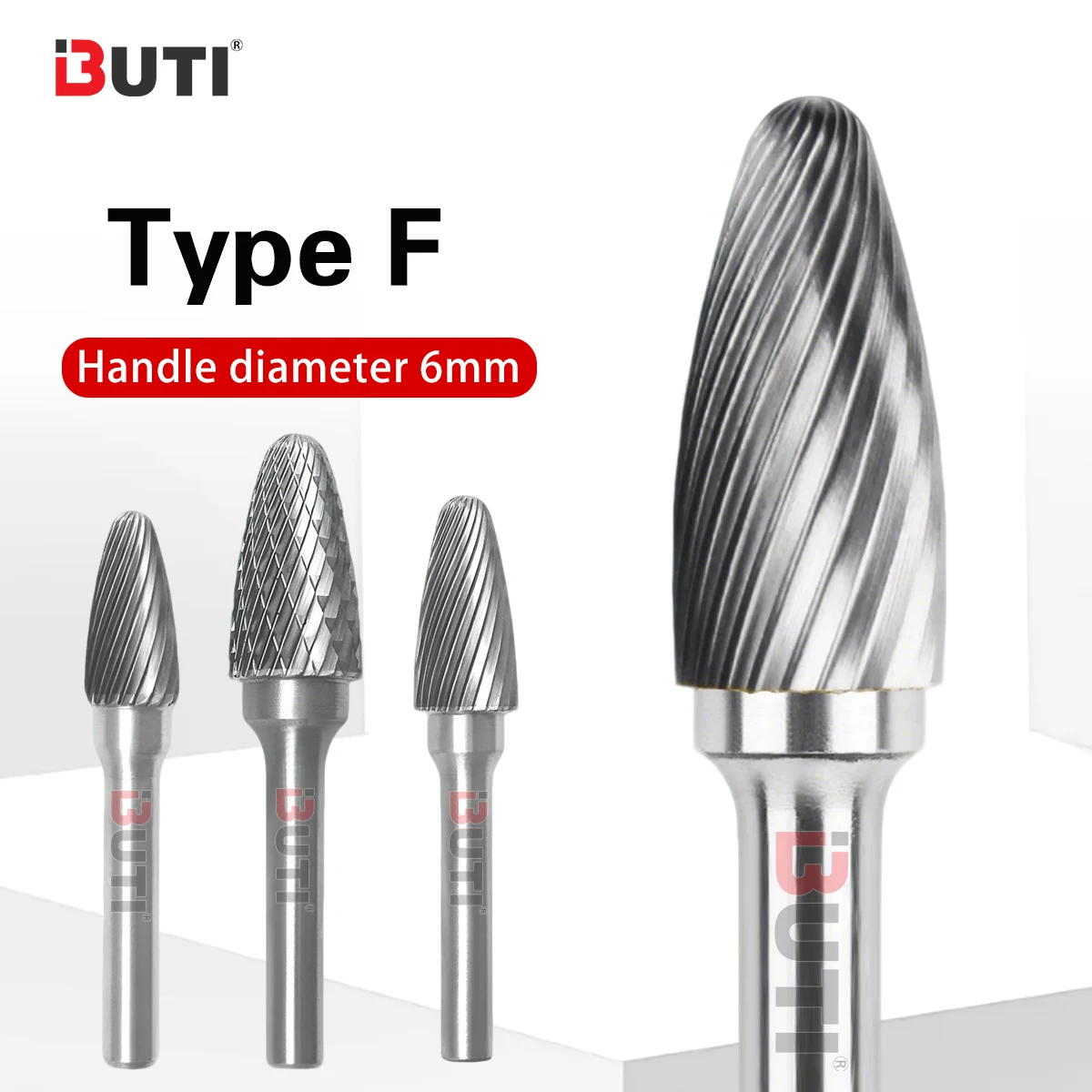 

Rotating File F-type FX0618M06/FX0818M06/1020M06/1225M06/1425M06/1625M06/18Bullet Grinding Head Polishing F-shaped Grinding Tool