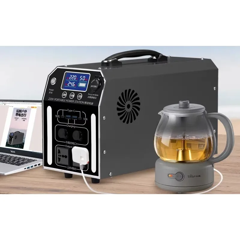 Outdoor mobile power supply 220V portable large-capacity live broadcast with socket battery self-driving tour camping power