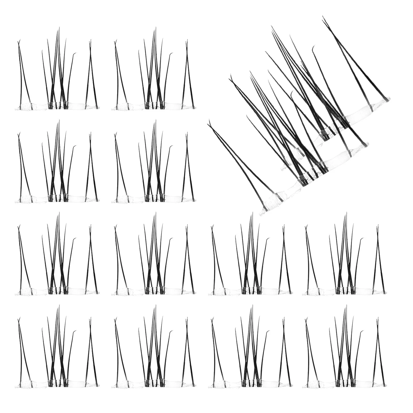 

1 Box Eyelash Extensions Natural Look DIY Lash Kit for Women Easy Application Portable False Lashes Makeup Eye