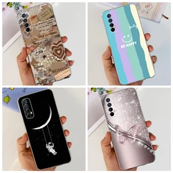 For Realme 7 Global Version Case Cover Soft TPU Silicone Phone Case For Realme Narzo 30 4G Capas Clear Back Bumper With Pattern