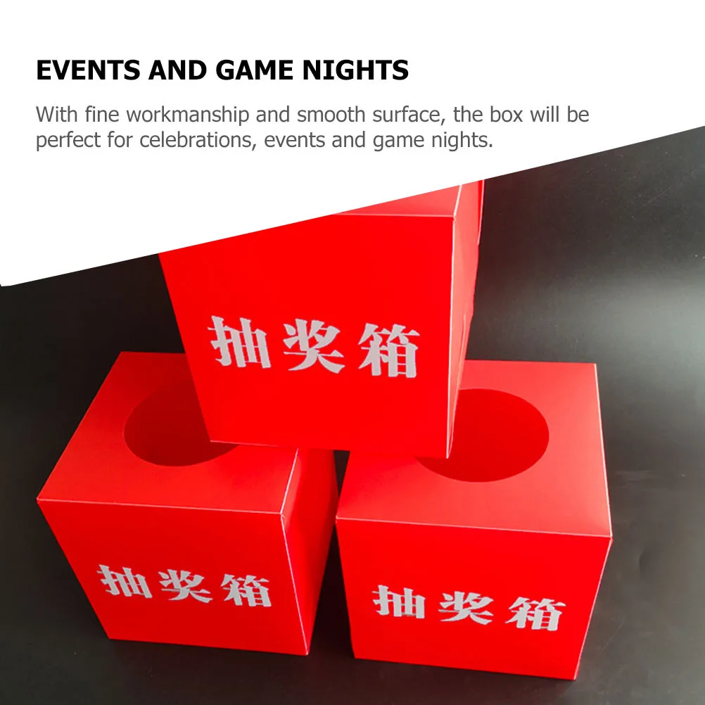 Lottery Box Premium Pp Material Multi-Functional Transparent Raffle Ticket Holder For Party Game Night Donation Meeting