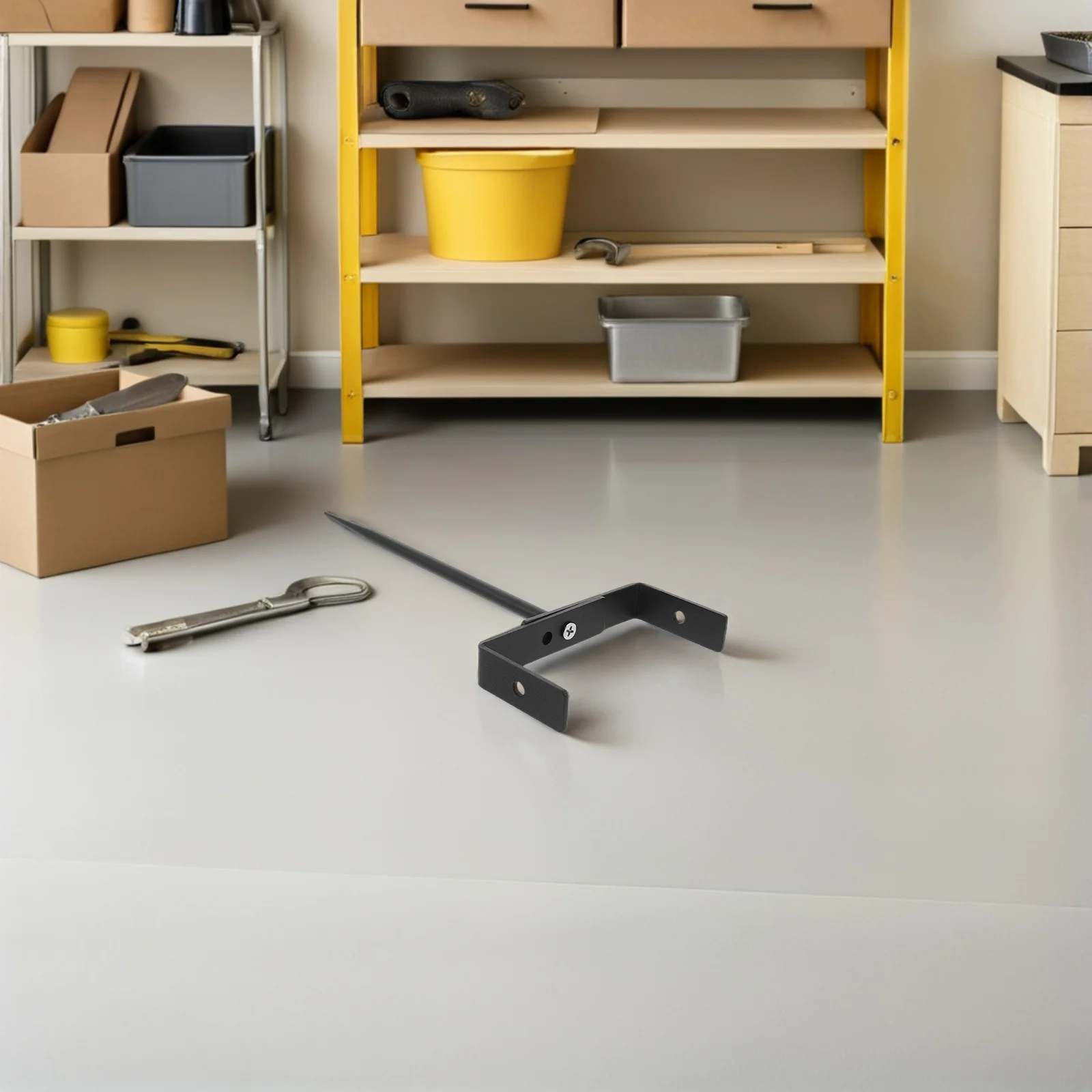 2Pcs Adjustable Downspout Bracket Robust Gutter Support Black Weatherproof Material Long Term Use in All Climates