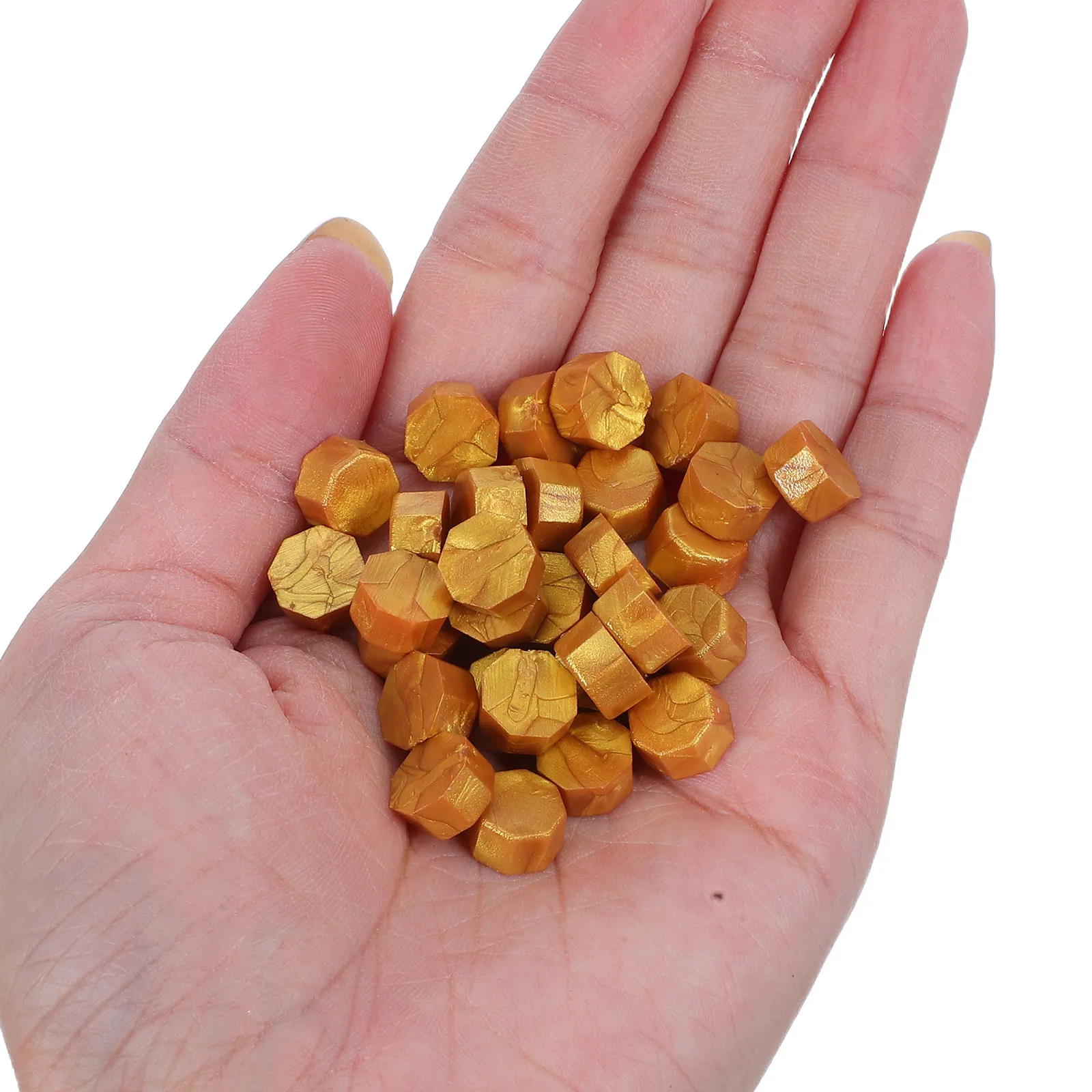 6 عبوات من طوابع شمع العسل المصنوعة يدويًا أدوات ختم الخرز لصنع البطاقات ومغلفات البطاقات ومجموعة الطباعة الذهبية #4