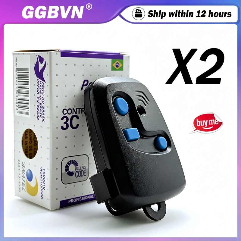 PECCININ Electric Gate Control 433.92MHz Rolling Code Garage Door Remote Control PECCININ TX 3C 3 Command Transmitter