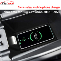 ZhuCamX for Buick Envision 2016–2020 Armrest Storage Wireless Mobile Phone Charger QI 18W iPhone Magsafe Fast Charging Panel