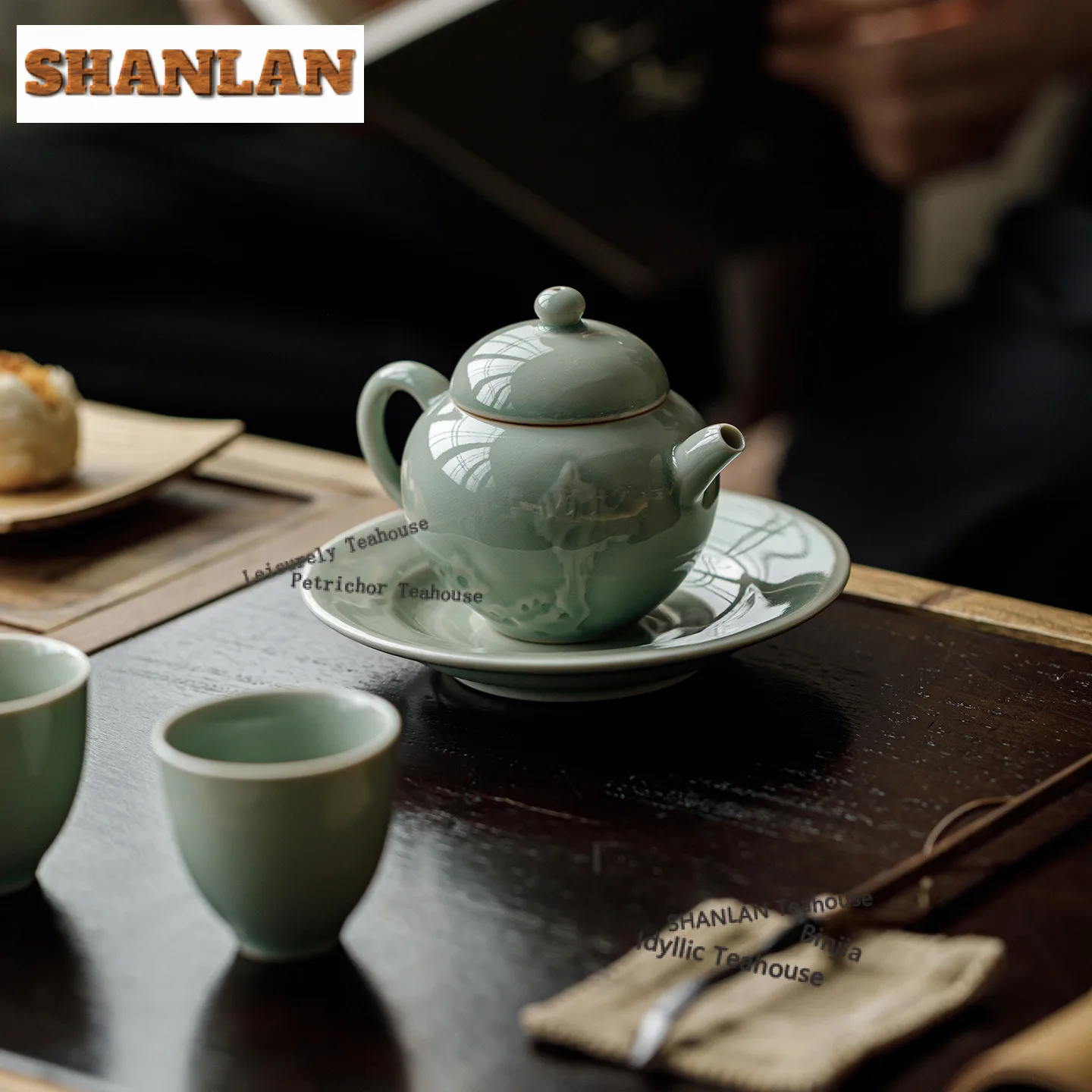 140 مللي الإغاثة الموز ضوء القمر إبريق الشاي اليدوية الشاي Infuser وعاء الشاي تمرغ غلاية مع مرشح طقم شاي صيني اكسسوارات الحرفية #6