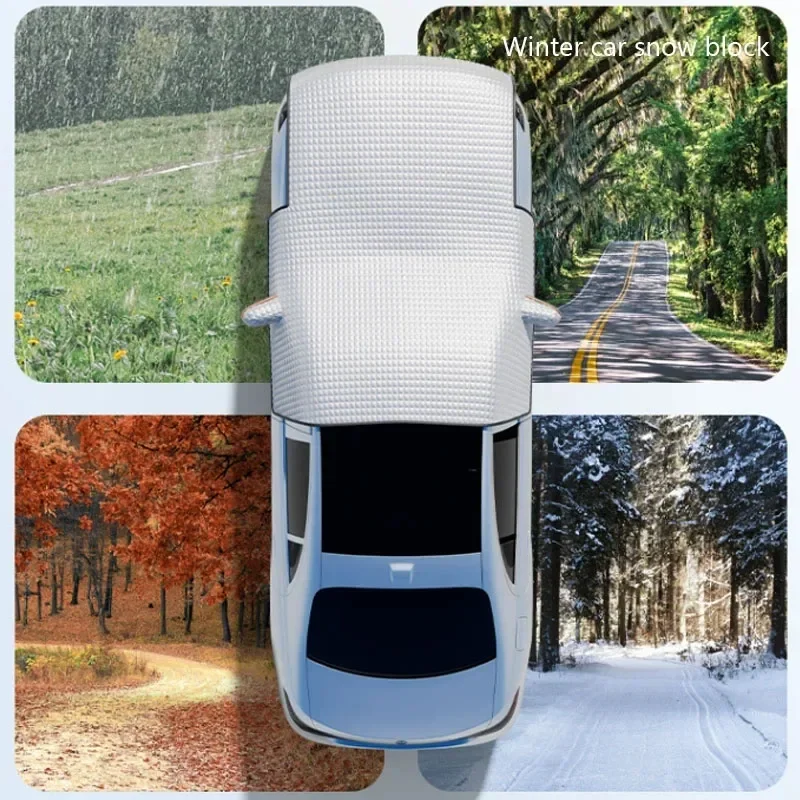 Car Sun ProtectionInsulation and SunshadeFrontGearSnow ShieldThickened and Lengthened InWinter Frost Protection Front Windshield