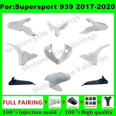 Ducati Supersport 939 2017 2018 2019 2020 풀 세트 오토바이 페어링 도색되지 않은 차체 키트에 적합한 키트 New Ducati Supersport 939 2017 2018 2019 2020 풀 세트 오토바이 페어링 도색되지 않은 차체 키트에 적합한 키트 New