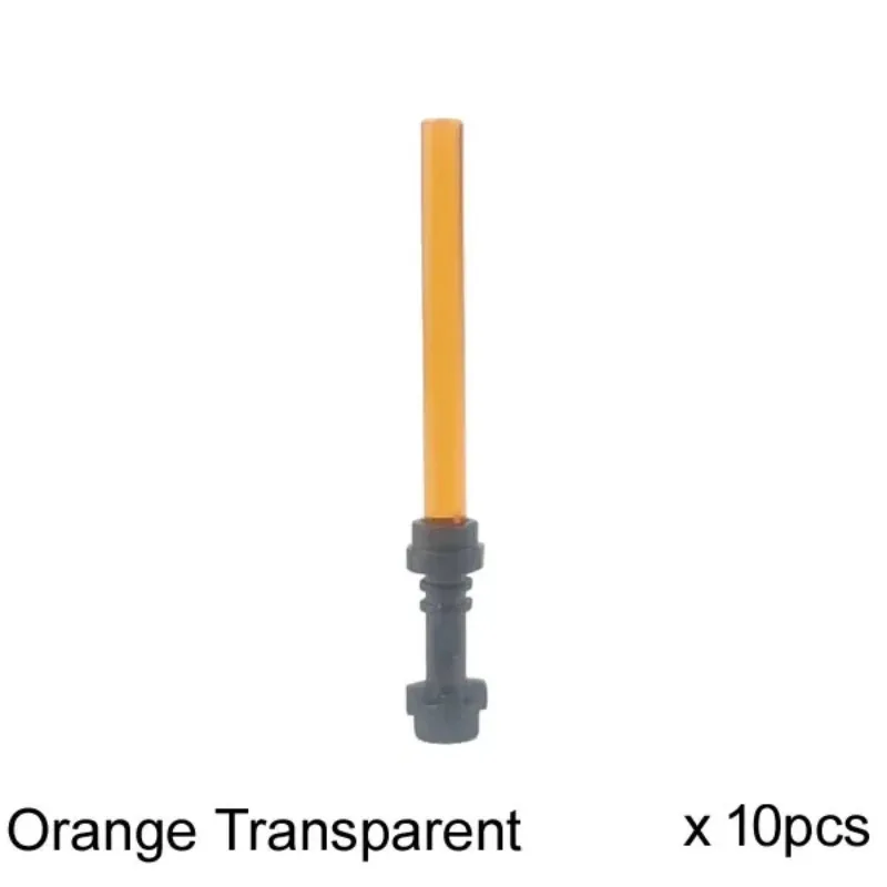 MOC Lightsaber Building Blocks Parts Colorful Transparent Light Saber Bricks Accessories DIY Assemble Building Block Spare Parts