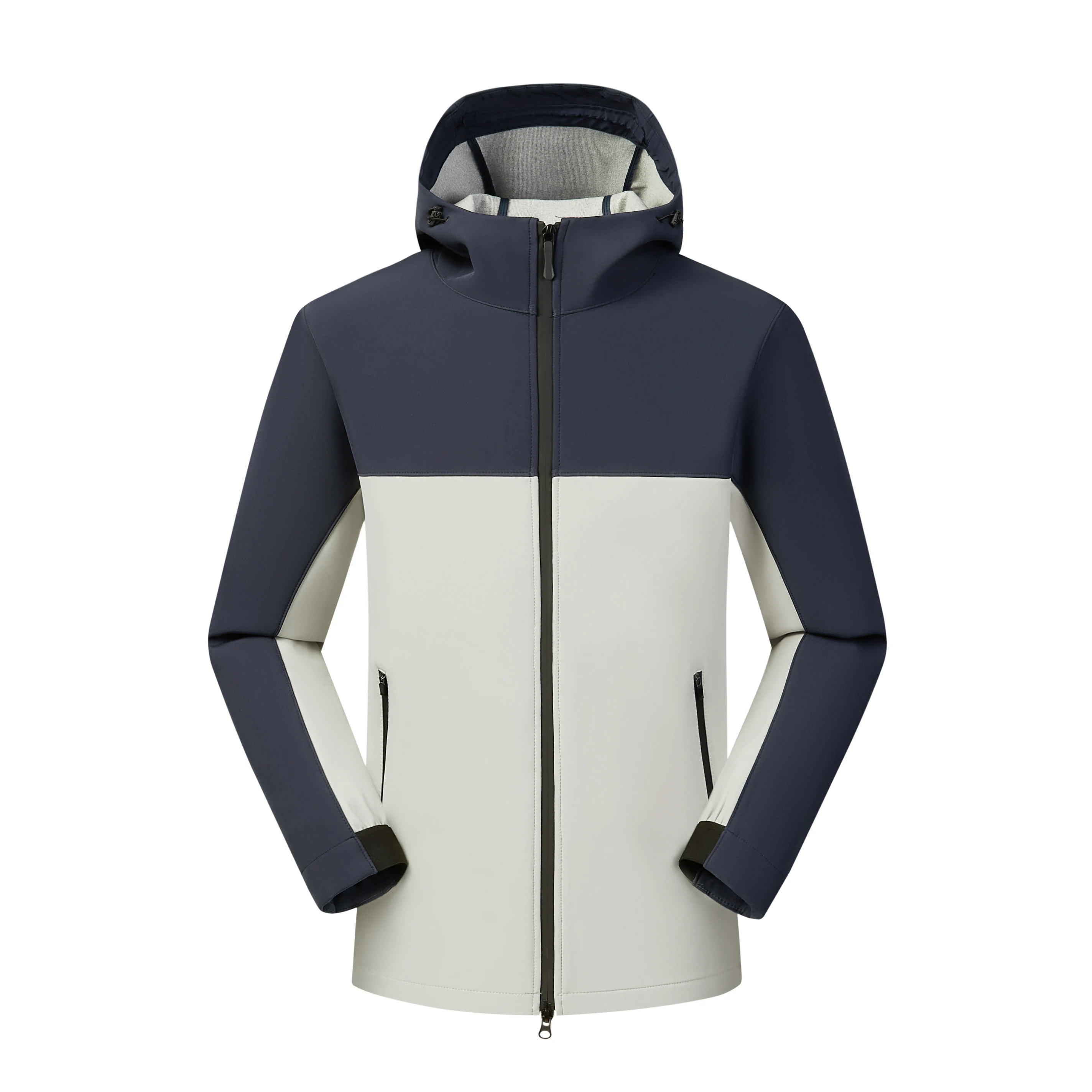 

ex Softell Hooded Jaet Spring Autumn Couple Sle Polyester Fiber Spandex Zipper Closure Outdoor Windproof Waterproof