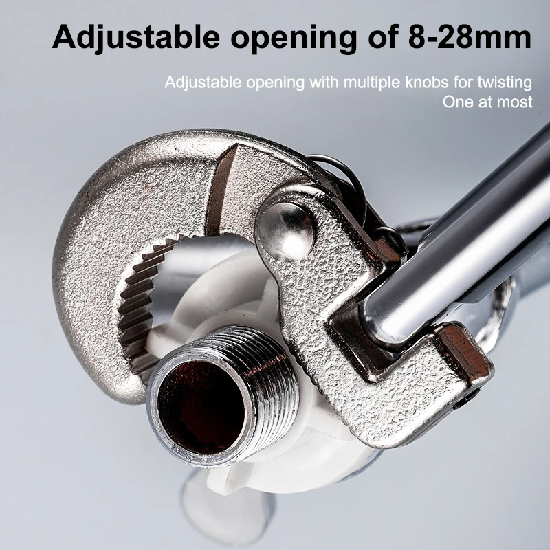 For Carbon Steel Tap Nut Spanner Universal Sink Plumbing Repair Hand Tool 180 Degree Rotating Adjustable Basin Spanner