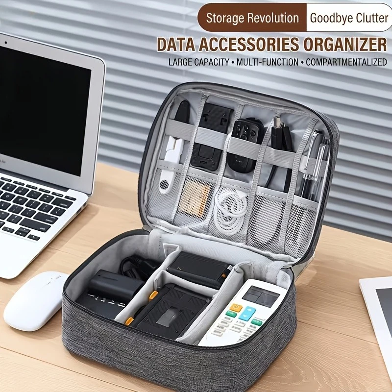 1/2/3/5pcs Multi-layer Travel Digital Accessory Storage Bag, Power Bank, Earphone, Camera, Data Cable Storage Box