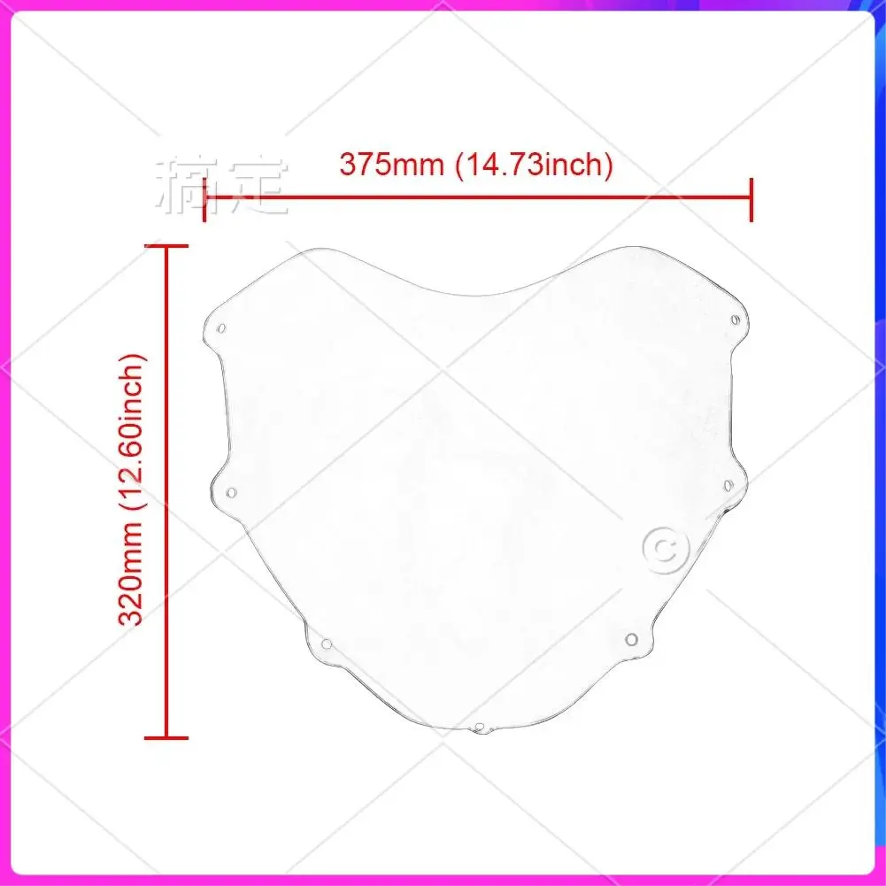 

AR-Motorcycle Front Windshield Glass Sun Visor Motorcycle Accessories Windscreen For Ducati Multistrada 620 1000 04-09