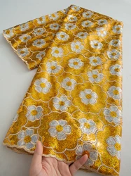 2025 Latest Design African Velvet Lace Fabric Nigerian Sequins Embroidery Lace Fabric High Quality For Wedding Party Dress,5yard