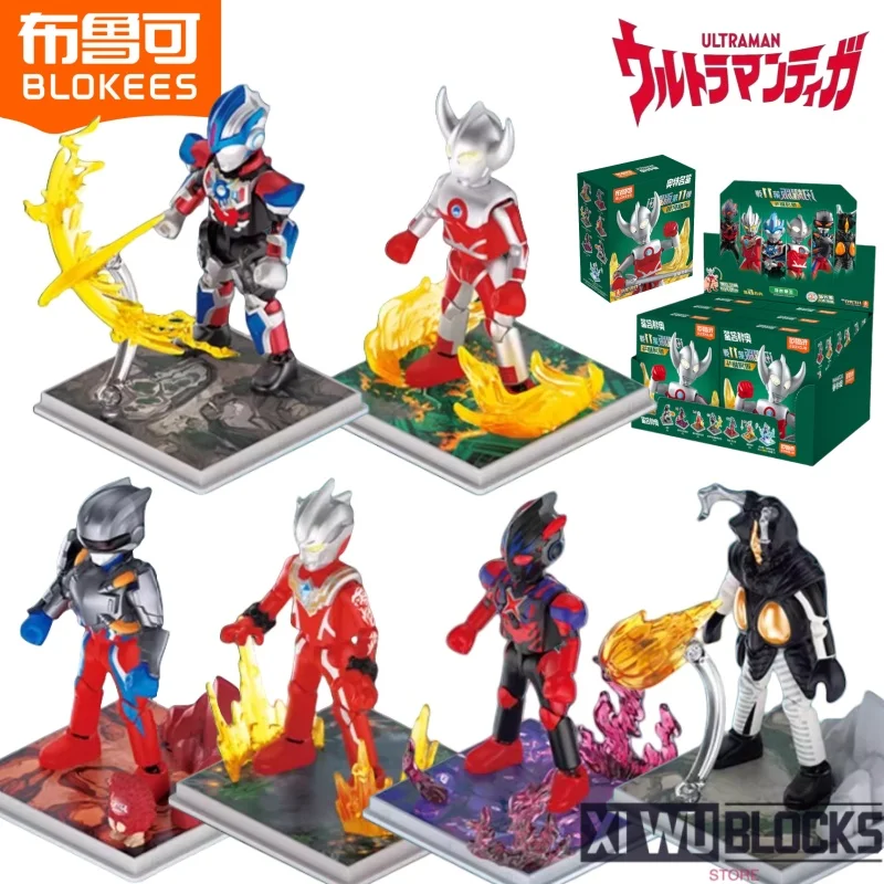

Строительные блоки BLOKEES Ultraman Shining Version 11, Ультрамен Кен Ультрамен Regulos Dark Ultraman X, сборные игрушки, модель, подарки