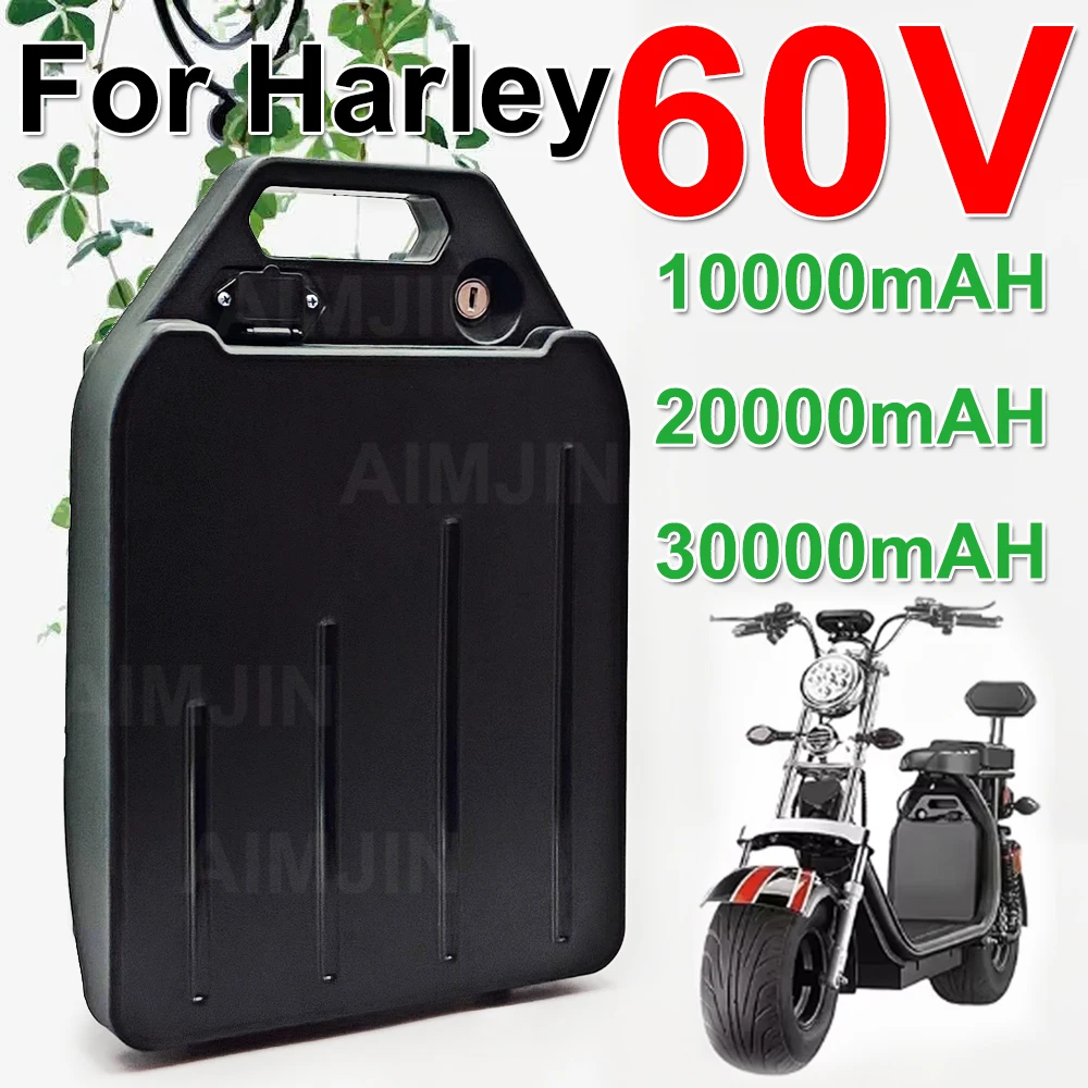 

60V 10/20/30Ah for Citycoco electric scooter Electric motorcycle Li-ion Battery Pack 2000W for Harley two wheel foldable