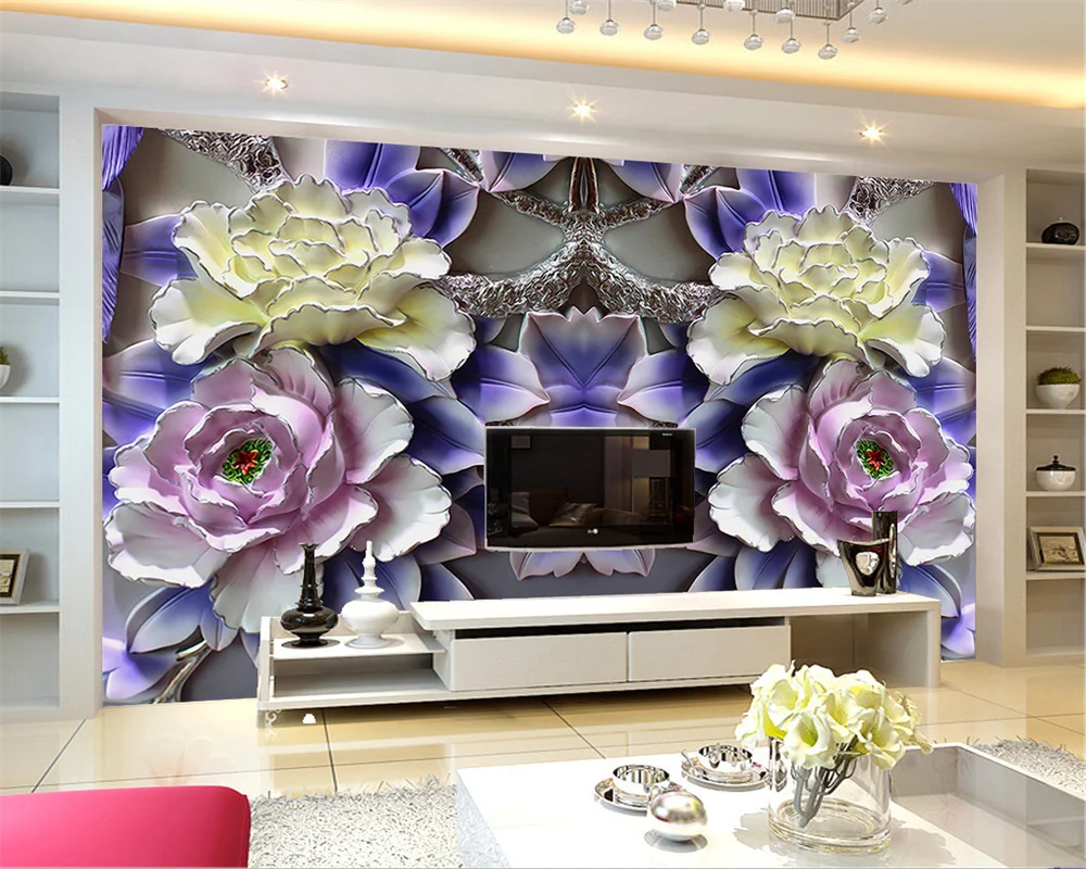 Beibehang papel de parede ورق حائط ثلاثي الأبعاد مخصص جديد وحديث لموسيقى الجاز باللون الأبيض والرخام لغرفة النوم وغرفة المعيشة