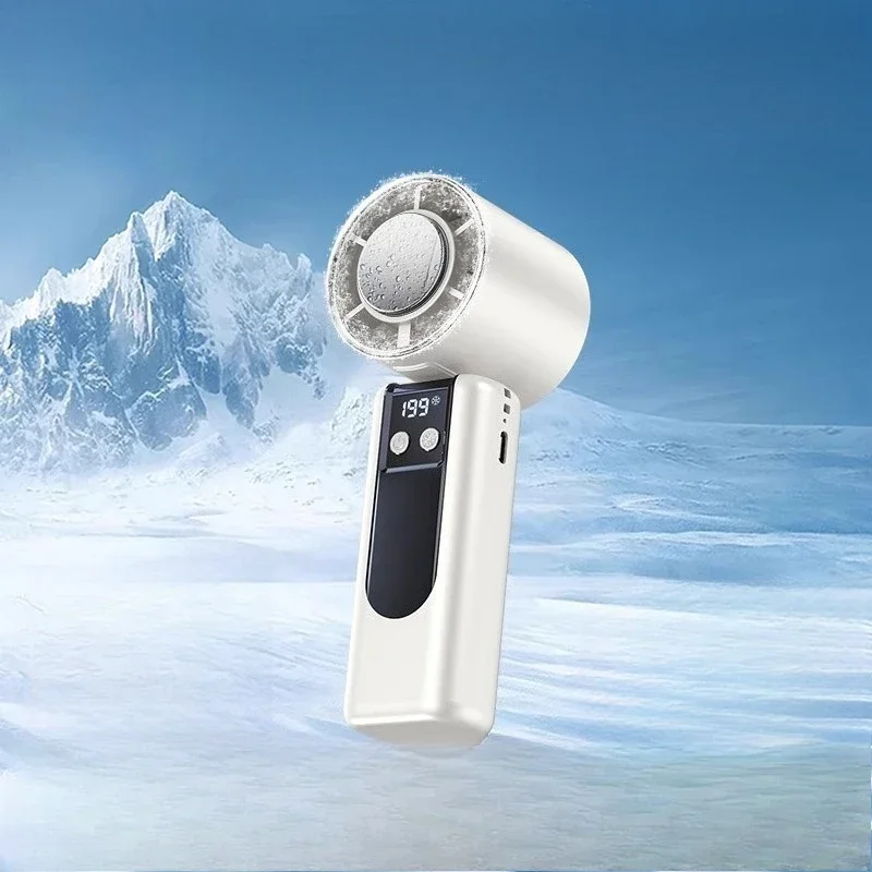 

Super high-speed powerful cooling handheld fan, desktop neck silent charging usb small fan