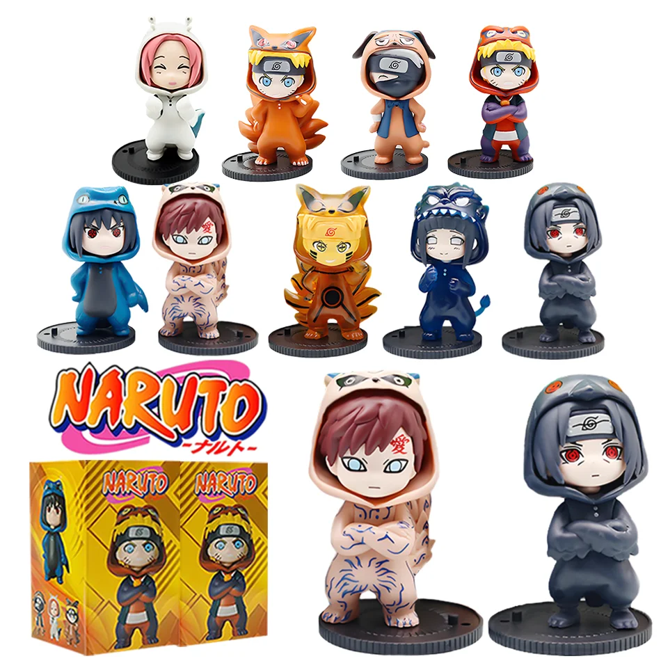 

Наруто слепая коробка фигурки модель Саске Узумаки собирать декоративные предметы дизайн украшения подарок игрушка подарок на день рождения