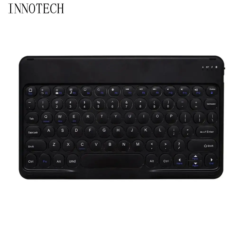 

Fashion 10 Inch Bluetooth Keyboard Mini Rechargeable Wireless Keyboard Ultra Thin Slim Design Portable Keyboard Mobile Use