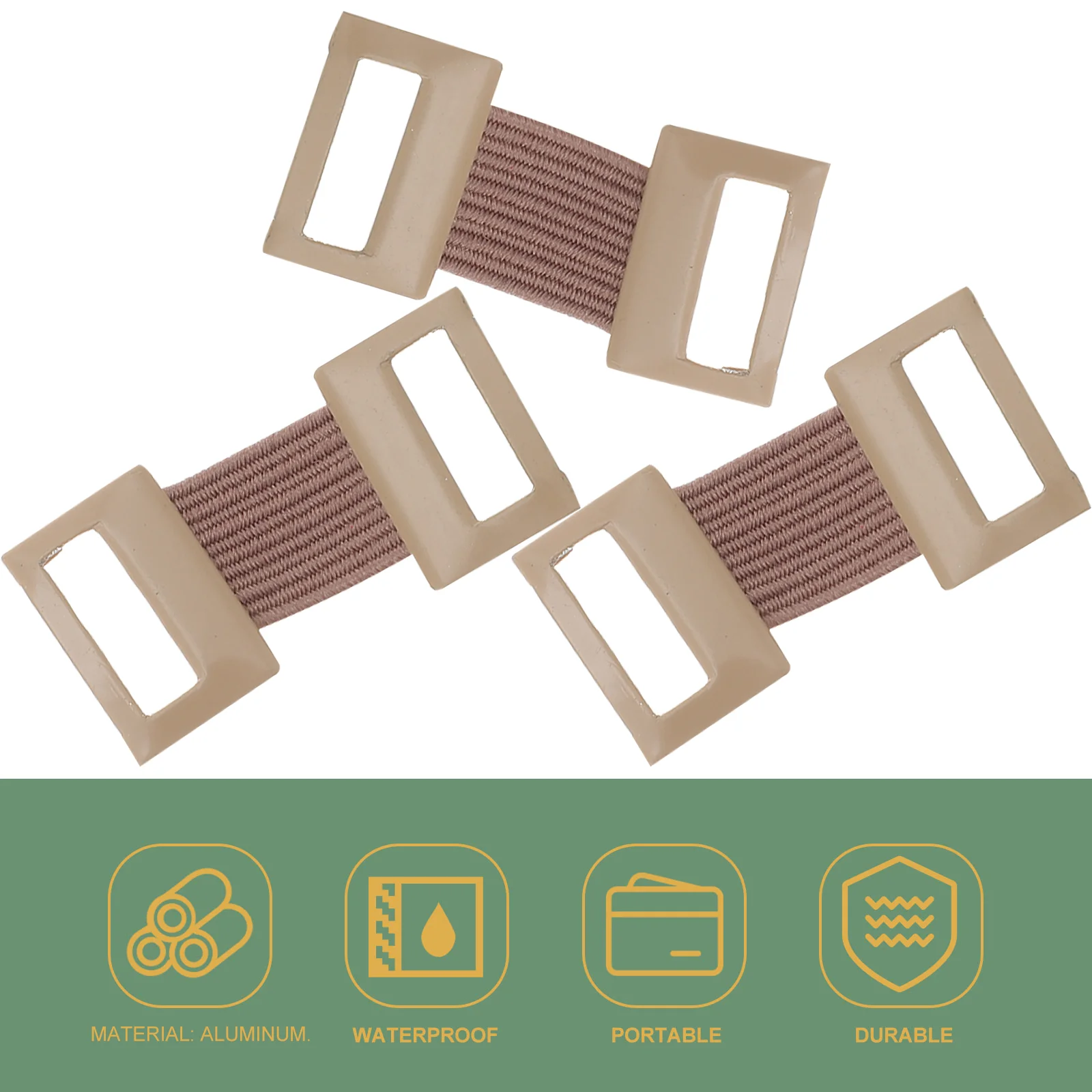 50 Pcs Aluminum Buckle Bandage Medical Clips to Fasten Bandages Holders Heavy Supvox