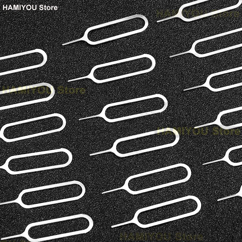 Herramienta de llave de Pin de expulsión de extracción de tarjeta Sim de acero inoxidable para IPhone Samsung XIAOMI HUAWEI OPPO VIVO para abrir Extractor de herramientas de aguja