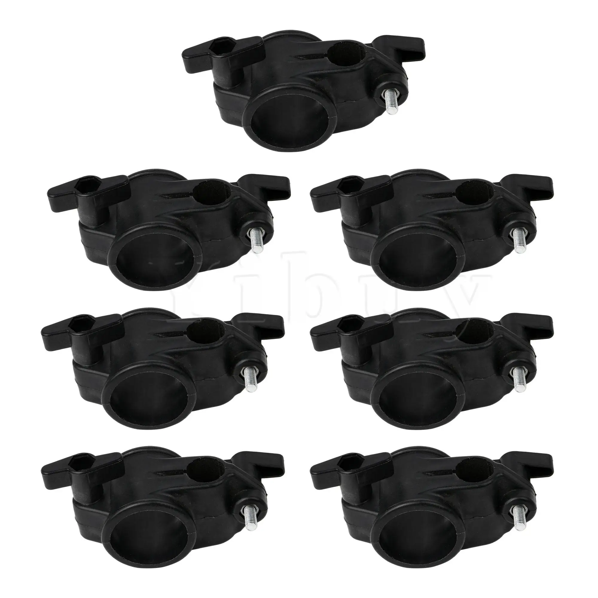 

Yibuy 7 шт. зажим для стойки, трубка, монтажный кронштейн, держатели, зажимы 19 мм для электронного барабана