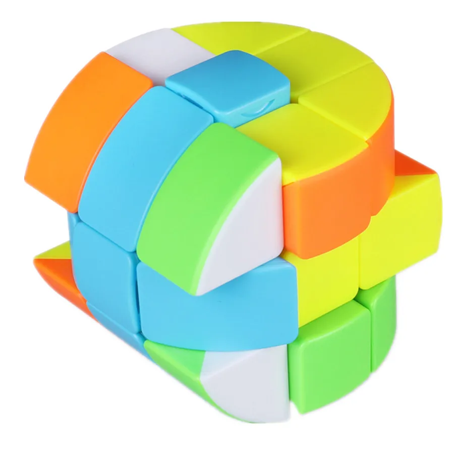 QiYi シリンダーマジックキューブ 3 × 3 子供のパズル楽しい Cubo Magico スピードツイストスムーズエイリアンキューブ誕生日クリスマスギフト卸売