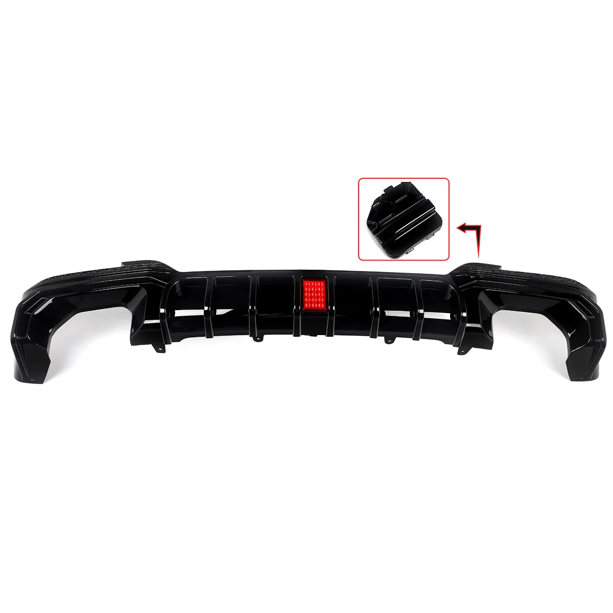 مصد ناشر على طراز المنافسة لسيارة BMW G01 X3 2022 2023 2024 M Sport LCI شفة ناشرة خلفية مطلية مع ملحقات سيارة خفيفة #3